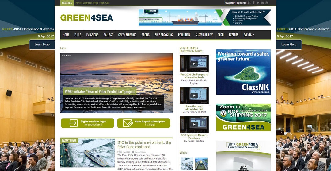 green4sea.com, environmental shipping news portal