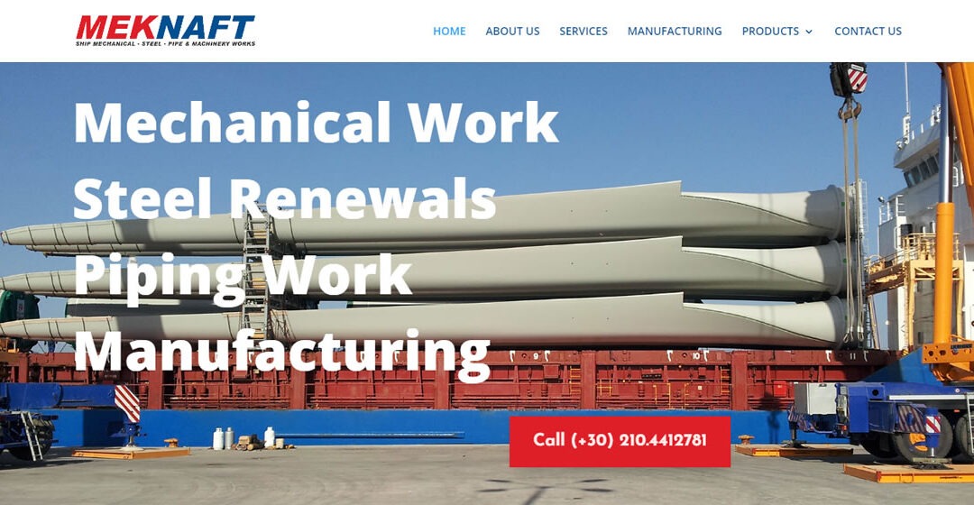 General Ship Repairs website for meknaft.gr