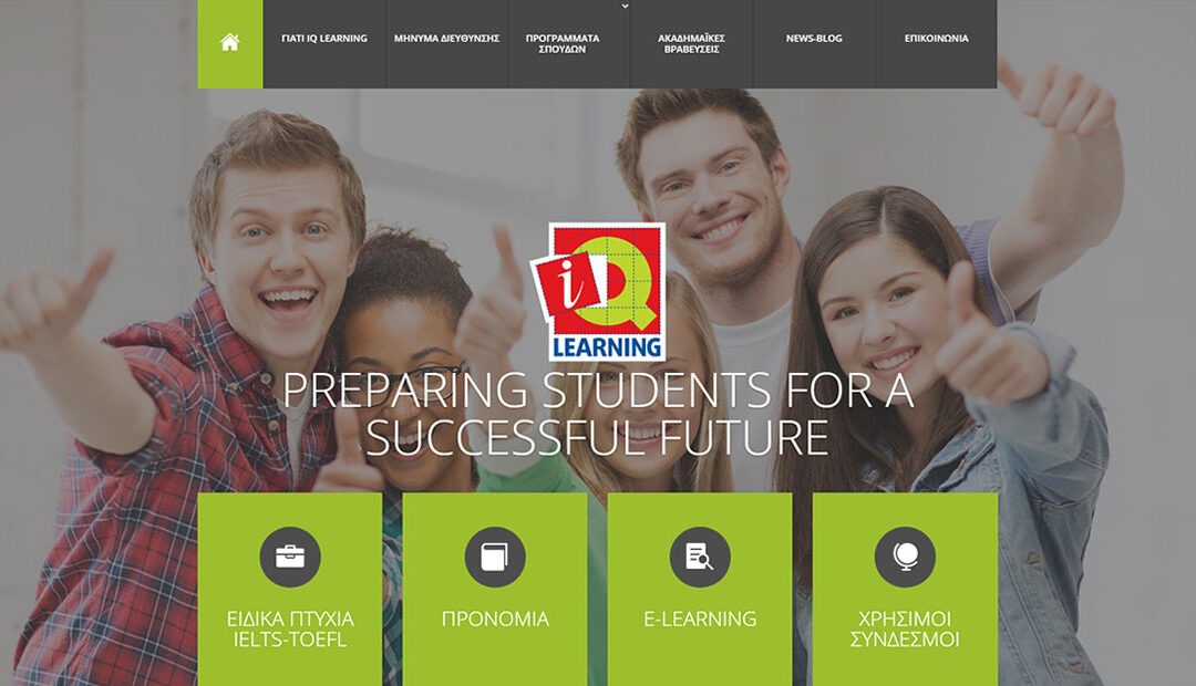 Corporate website for IQ Learning