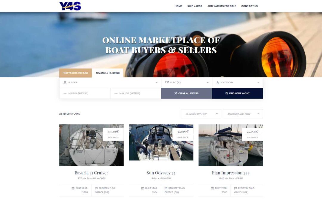 Yacht Sales Website