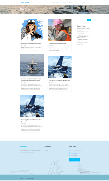 foreyacht blogs page