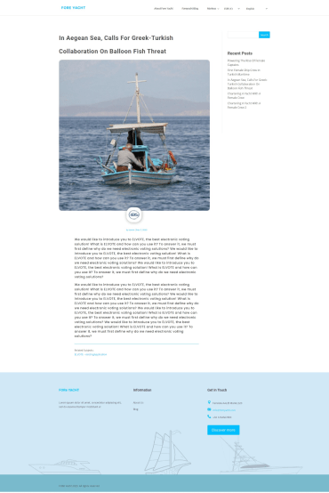 foreyacht single post page