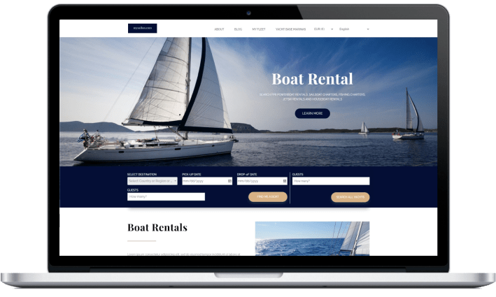 MYSAILON, Yacht Charter Website