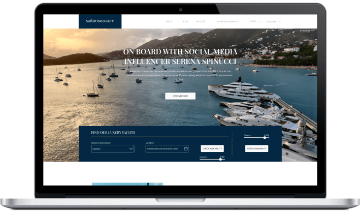 SAILONSEA, Yacht Chartering Website