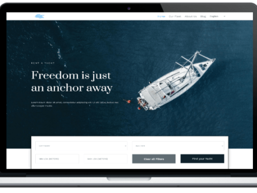 SAILON360, Yacht Chartering Website